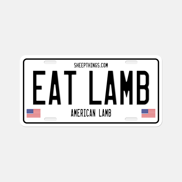 Eat Lamb License Plate