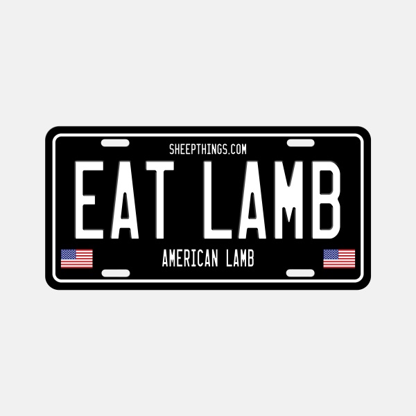 Eat Lamb License Plate